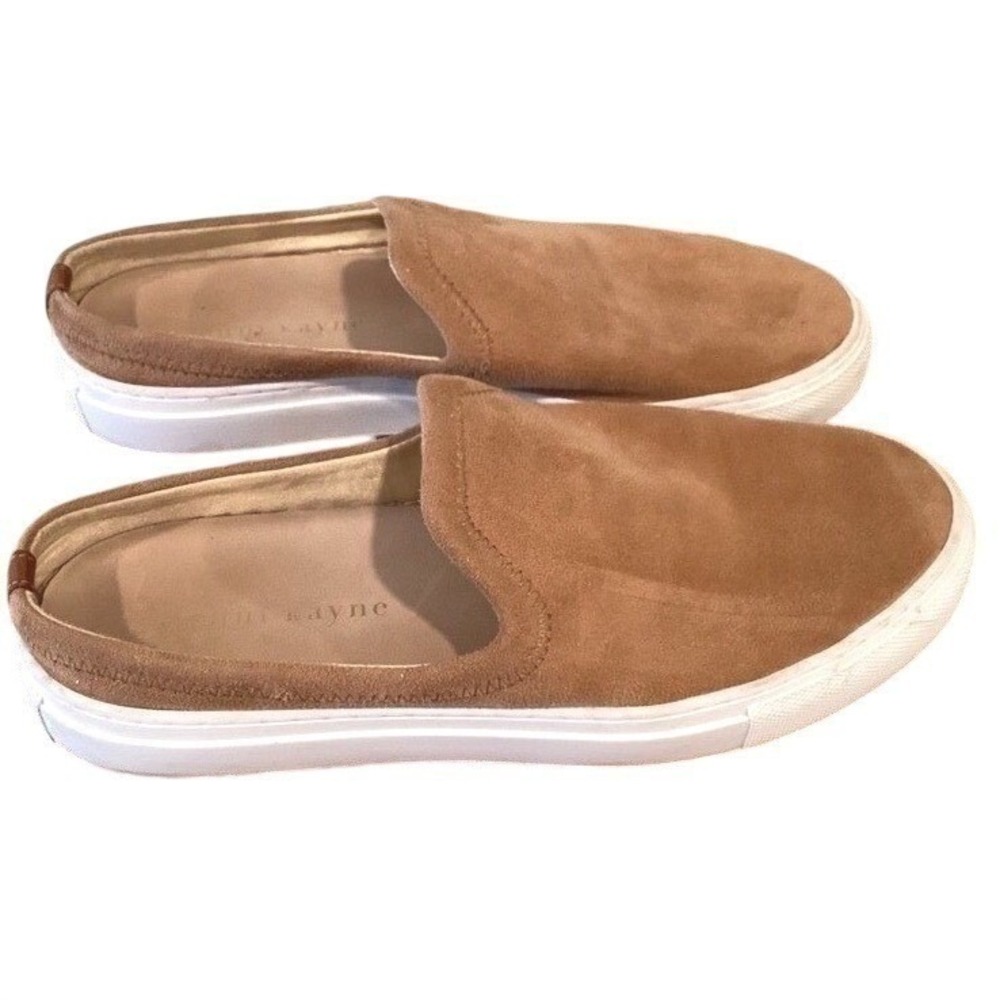 Jenni Kayne Slip On Suede Mules Sneakers Tan Honey Brown - Size US 8